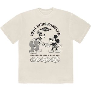 Disney - MM Best Buds Forever Club Heren T-shirt - S - Creme