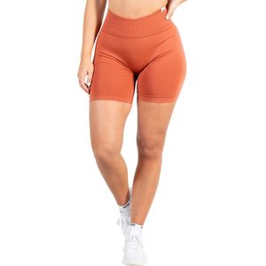 Smilodox Amaze Pro sportbroek voor dames, naadloze, ondoorzichtige fietsbroek, onzichtbaar scrunch-effect, V-vormige sportbroek met hoge taille, bikershort met hoge taille voor yoga en fitness.