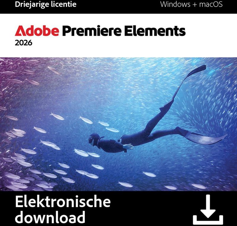 Adobe Premiere Elements 2026 - Videobewerkingssoftware - Windows & MacOS