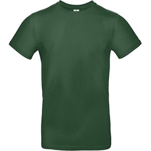 2-Pack herenshirt 'E190' met ronde hals B&C Collectie Flesgroen maat L