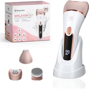 Beeperfect - 3 in 1 Epilator - Scheerapparaat - Oplaadbaar - Waterdicht - 3 Opzetstukken