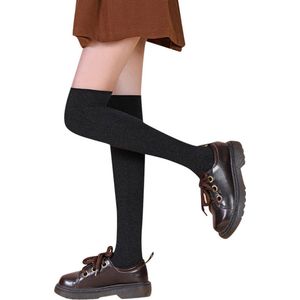 2 paar overknee sokken voor dames - lange gebreide warme sokken - herfst- en winterkousen - kuitverdikte warme sokken - elastische halflange sokken - geschikt voor dagelijks gebruik door vrouwen rollenspel