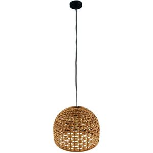 DKNC - Hanglamp Pescara - Waterhyacint - 38x38x28cm - Bruin