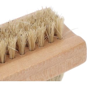 Allecto plus - Houten nagelborstels met varkenshaar voor manicure en pedicure - Reinig nagelriemen van voeten - Dubbelzijdig ontwerp