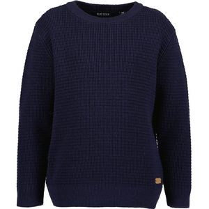 Blue Seven - Gebreide Trui - Nachtblauw - Regular Fit - Lange Mouwen
