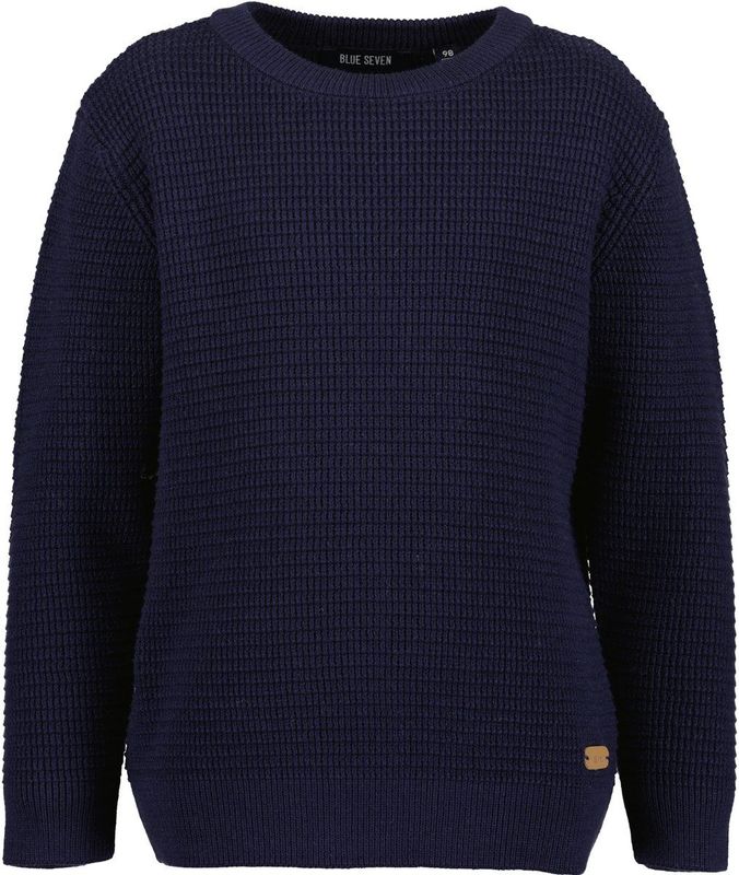 Blue Seven - Gebreide Trui - Nachtblauw - Regular Fit - Lange Mouwen