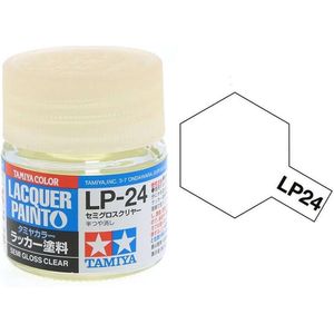 Tamiya LP-24 Clear Varnish - Satin - Lacquer Paint - 10ml Verf potje