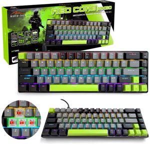 Mediatech - Gaming toetsenbord - Mechanisch toetsenbord 60% RED CORE MX60 MT1260, toetsverlichting