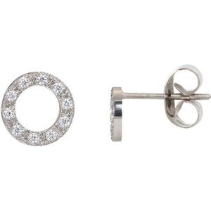 iXXXi Jewelry-Circle Stone 10mm-Zilverkleurig-Dames Oorbellen