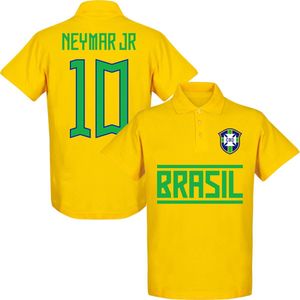 Brazilië Neymar JR 10 Team Polo - Geel - S