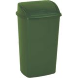 V-Part - Kunststof Afvalbak - Groen - 50 Liter - Met Swing Deksel