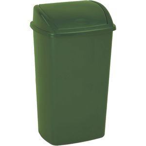 V-Part - Kunststof Afvalbak - Groen - 50 Liter - Met Swing Deksel