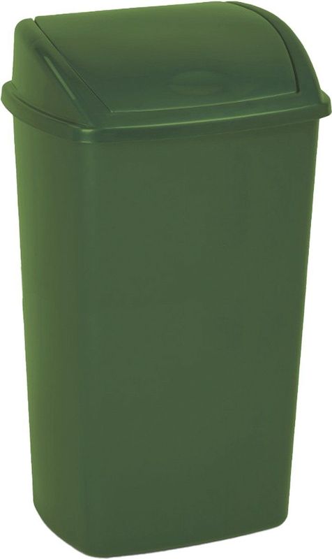 V-Part - Kunststof Afvalbak - Groen - 50 Liter - Met Swing Deksel