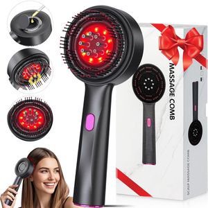 Scalp brush - Scalp massager - Hoofdhuidmassageborstel met olie-applicator - Snoerloze elektrische haar-hoofdhuid-messenger - Shiatsu Hoofdmassage - IPX7 waterdicht - Draagbare diepe hoofdmassagekam voor haargroei en hoofdontspanning