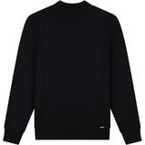 Malelions Knitted Mockneck Sweater - Black XS