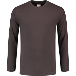 Tricorp T-shirt lange mouw - Casual - 101006 - Donkergrijs - maat S