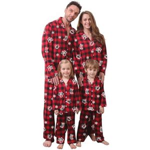 Gezellige Lange Mouw Pyjama voor het Gezin met Kerstmis Ontwerpen - Dames, Heren, Meisjes en Jongens