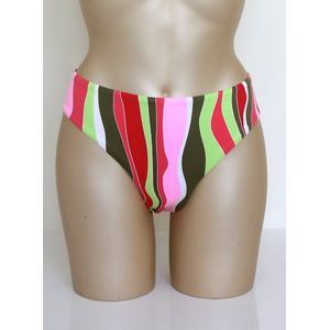 Freya- Jelly Bean - bikini broekje - kleurrijk gestreept - maat L / 40