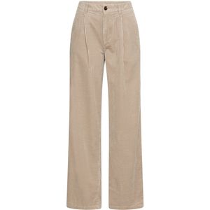 camel active Relaxed fit chino broek van katoen - Maat womenswear-25/30 - Licht beige