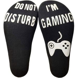 New Age Devi - Do not disturb > I'm Gaming - Sokken - ⁠One Size - Zwart met witte letters