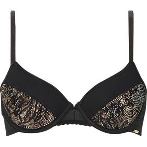 Savona Padded Bra - Snake Print Black - 80B