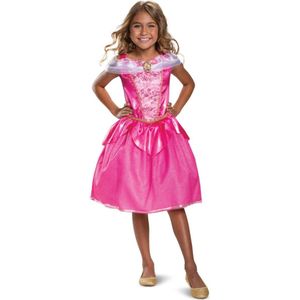 Smiffys - Disney Sleeping Beauty Aurora Deluxe Kostuum Jurk Kinderen - Kids tm 8 jaar - Roze