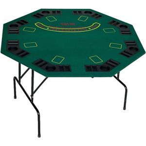 Pokertafel - Luxe pokertafel - Poker tafel - Pokertafel 8 personen - Voor de leukste pokeravond!