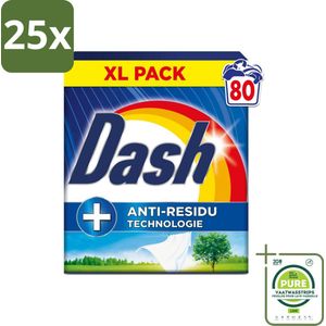 25 x Dash – Waspoeder – Wasdraad Fris – 4,4 kg - Grootverpakking - Waspoeder - Fris Was - Waskracht - Anti-residu - Snel Oplossen