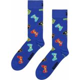 Happy Socks - Controller - Huissokken - Blauw - Versterkte Hiel en Teen