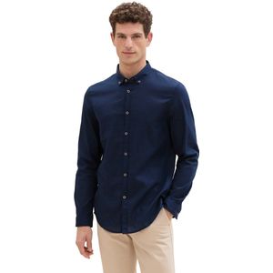 Tom Tailor Denim Slim fit overhemd van katoen