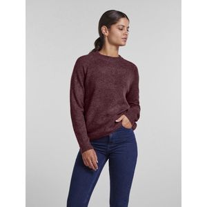 Pieces - Pcjuliana Ls O-neck Knit Noos - Trui - Tawny Port