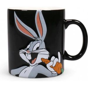 Looney Tunes - Bugs Bunny - Mok - Zwart - 400ml