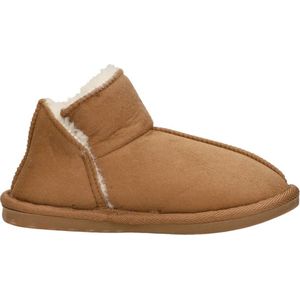 Apollo Kids Home Boots Suede Kinderpantoffels - cognac - Maat 33/34