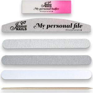Manicure kit - Manicure set - Buffer blok - Houten bokkenpootje - Nagel vijl - Jana nails