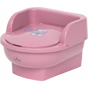 Lorelli Chamber Pot Throne Bear Dark Pink Potje 1013045-0241