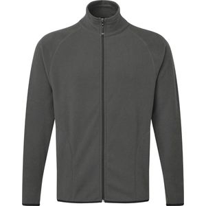 Charcoal / Grijs micro-fleece met rits en opstaande kraag model Signature Tagless merk SG maat 5XL