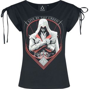 Assassin's Creed Ezio T-shirt zwart M Katoen Dames - Fan merch, Gaming, Ubisoft