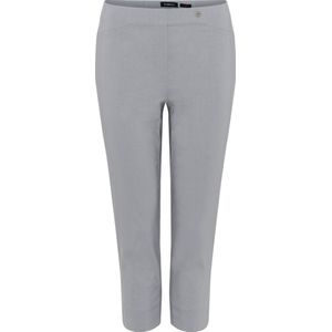 Robell Lena09 Dames Comfort Stretch 7/8 Pantalon - Licht Grijs - Maat50