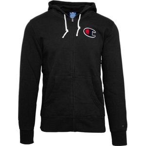 Champion full-zip hoodie in de kleur zwart.