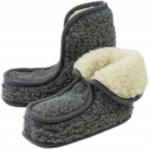 Merino Wolle Pantoffels Granny - Warm & Comfortabel - Maat 41-42