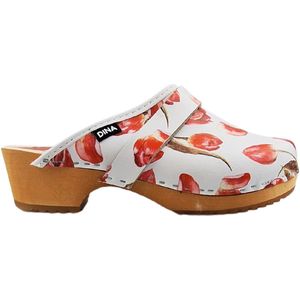 DINA Zweedse klompen Rode tulpen