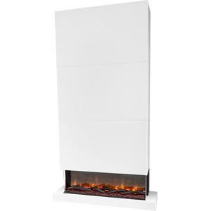 Xaralyn Disegno 120XLW elektrische wandhaard - wit - 3-zijdige elektrische LED sfeerhaard - Plafondhoog - 1400 Watt verwarming - afstandsbediening