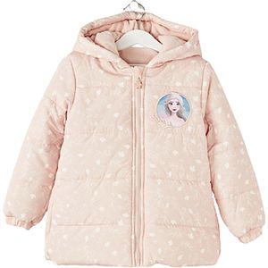 Disney Frozen - Winterjas - Elsa - Poederroze - Gevoerd met coral fleece - Waterafstotend - Maat 104 - 4 jaar