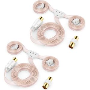 75 Ohm FM AM VHF Radio Antenne - Dipool Werpantenne voor HiFi Ontvangers en Stereo Installaties