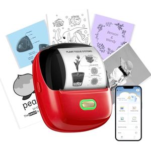 Draagbare Thermische Stickerprinter - Mini Inklooze Labelmaker met Bluetooth - Perfect voor Foto's, Notities en DIY Creaties