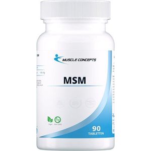 MSM - Zuivere kwaliteit- Vegan - 90 tabletten | Muscle Concepts