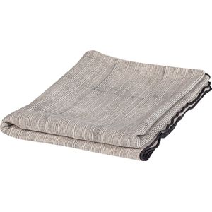 BePureHome Plaid Unique - Viscose/Linnen - Zwart/Off White - 53x49x48