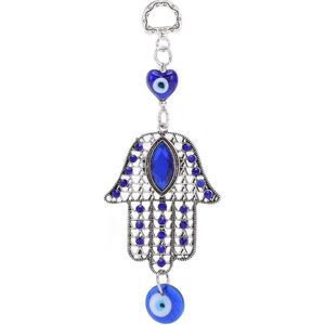 Evil Eye Car Hanging Ornament Retro Design, Blue Eye Ornament Exquisite Finish Luck Hollow Out for Amulet by Qinlorgo