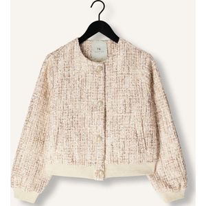 NUKUS Maureen Jacket Paillet Jassen Dames - Zomerjas - Beige - Maat L