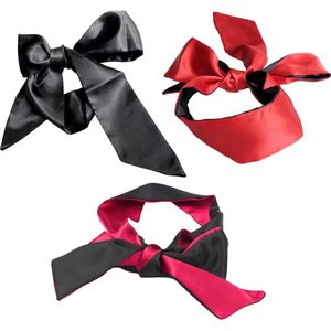 Zijden slaapmasker set van 3 - Valentijnsdag cadeau voor vrouwen - Reizen slaapbenodigdheden
